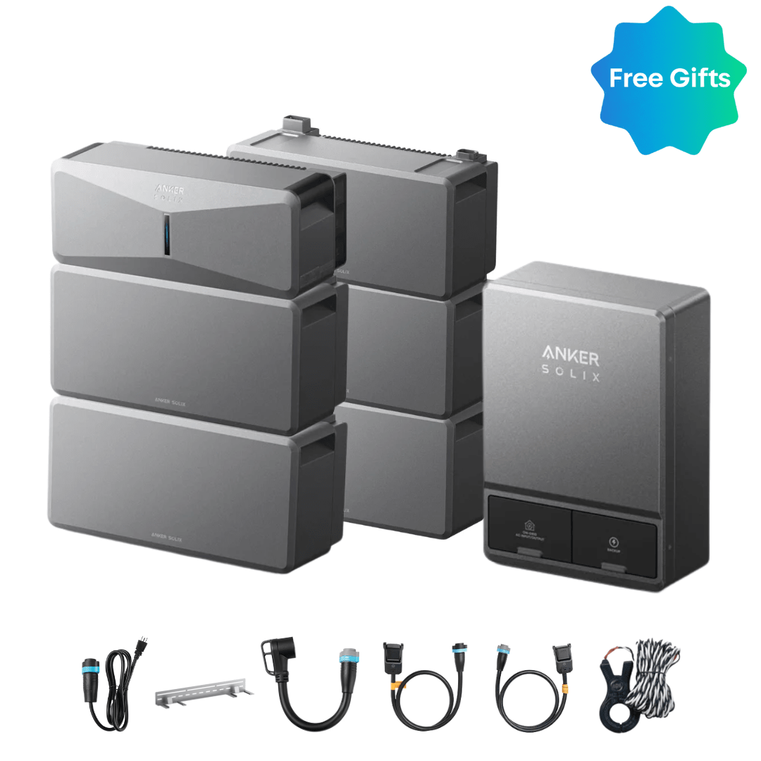 Anker SOLIX E10 Manual Backup Kit | 6 kWh - 30 kWh LiFePO4 Battery | 10-30 kW Turbo Output | Smart Grid & Storm-Guard - Off Grid Stores