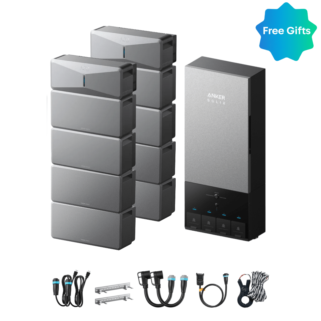 2 x Anker SOLIX E10 Power Module + Batteries + Power Dock - Off Grid Stores