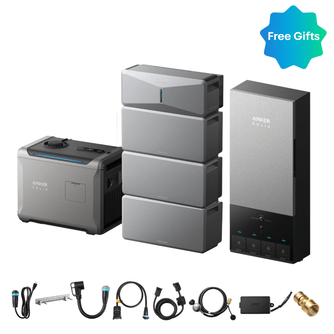 Anker SOLIX E10 Infinite Backup Kits | 6kWh - 24 kWh LiFePO4 Battery | 5X Backup Time | Smart Control & Outdoor-Ready - Off Grid Stores
