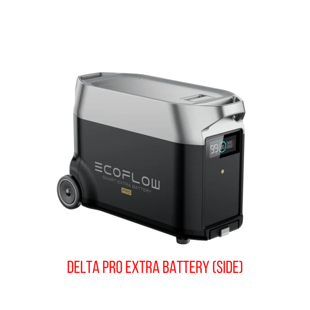 EcoFlow DELTA Pro With Extra Battery 7200Wh 3600W Solar Generator + 200W Portable Monocrystalline Solar Panels Kit