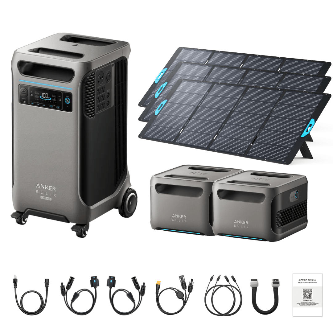 Anker SOLIX F3800 Plus Portable Power Station + 400W Portable Solar Panel - Off Grid Stores