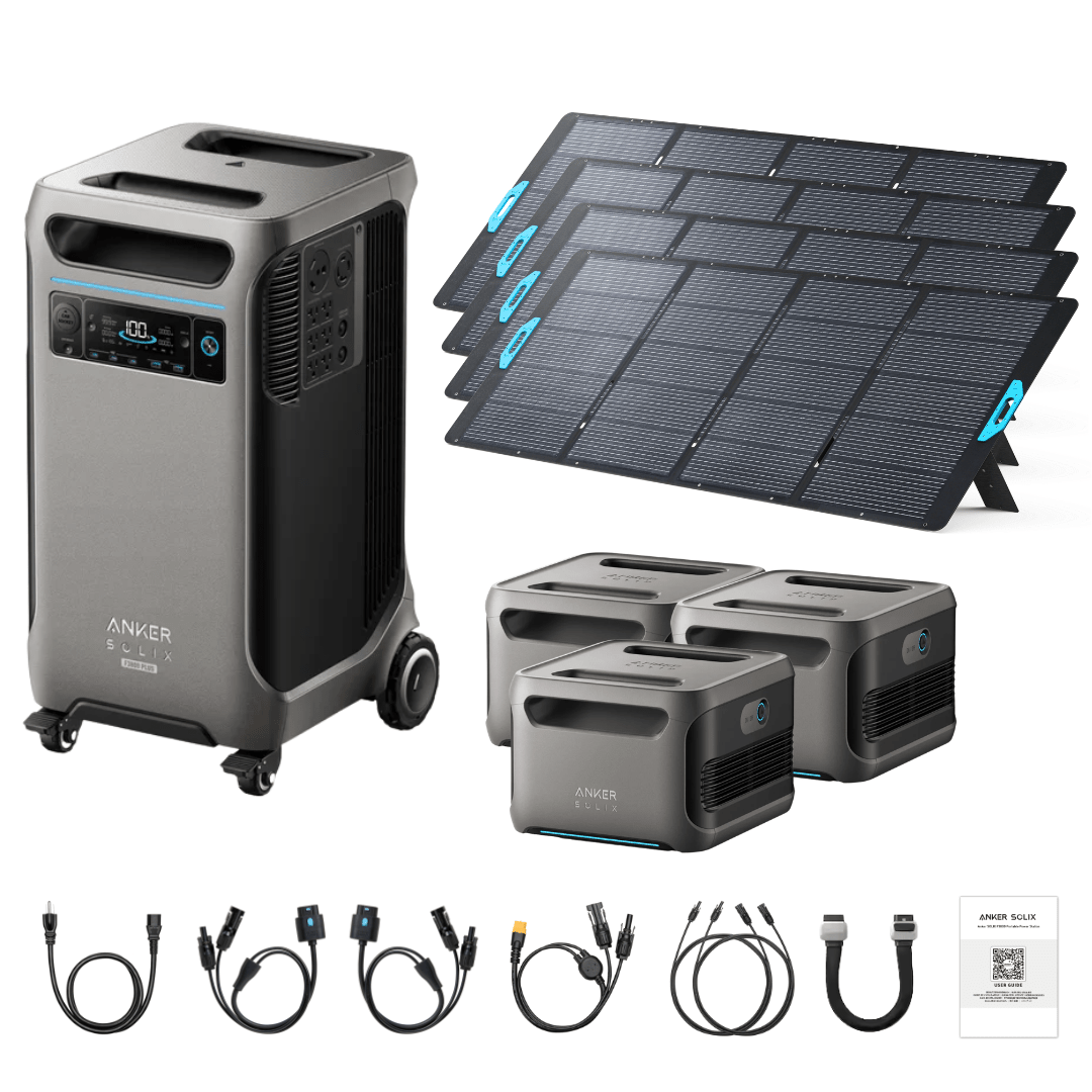 Anker SOLIX F3800 Plus Portable Power Station + 400W Portable Solar Panel