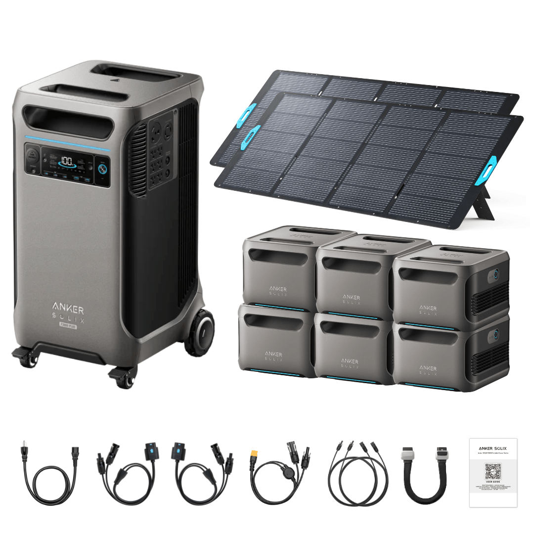 Anker SOLIX F3800 Plus Portable Power Station + 400W Portable Solar Panel - Off Grid Stores