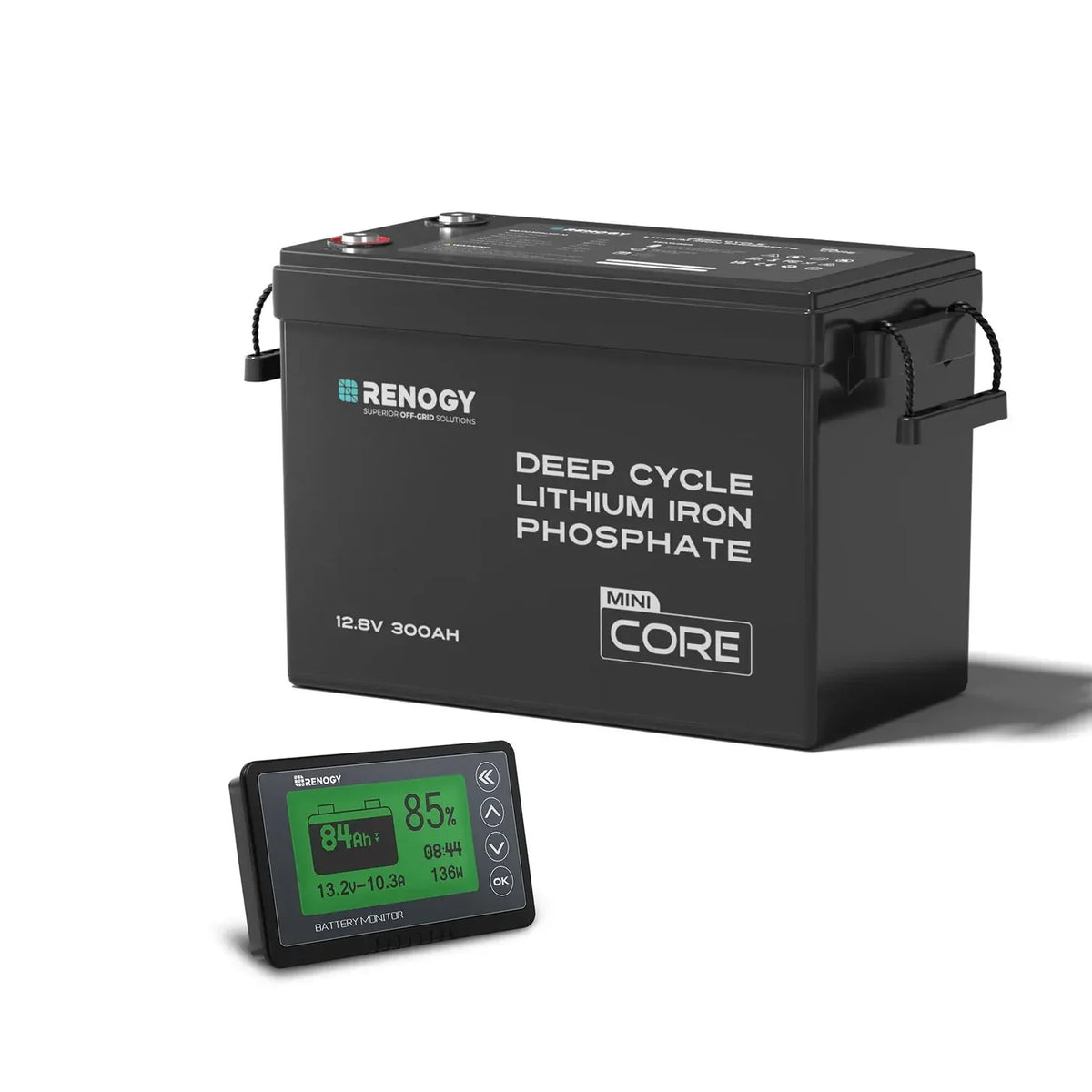 Renogy Core Mini - 12.8V 300Ah Lithium Iron Phosphate Battery w/ Low-Temperature Protection - Off Grid Stores