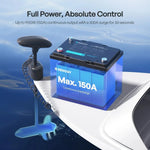 Renogy 12V 100Ah Trolling Motor Lithium Iron Phosphate Battery with Bluetooth
