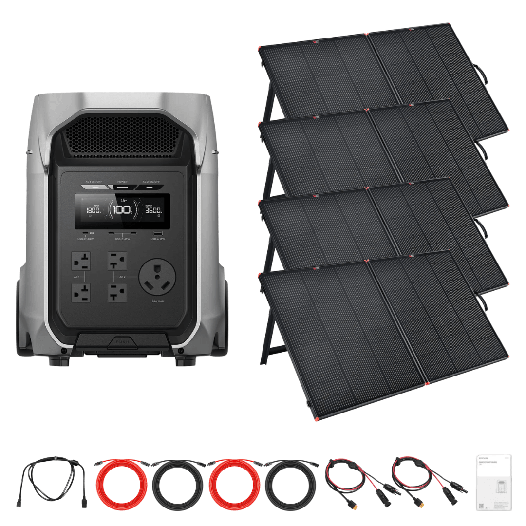 EcoFlow DELTA 3 Ultra Plus + Custom Solar Panels Kits - Off Grid Stores