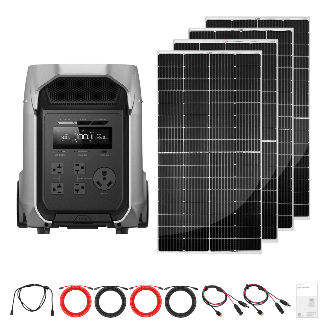 EcoFlow DELTA 3 Ultra Plus + Custom Solar Panels Kits - Off Grid Stores