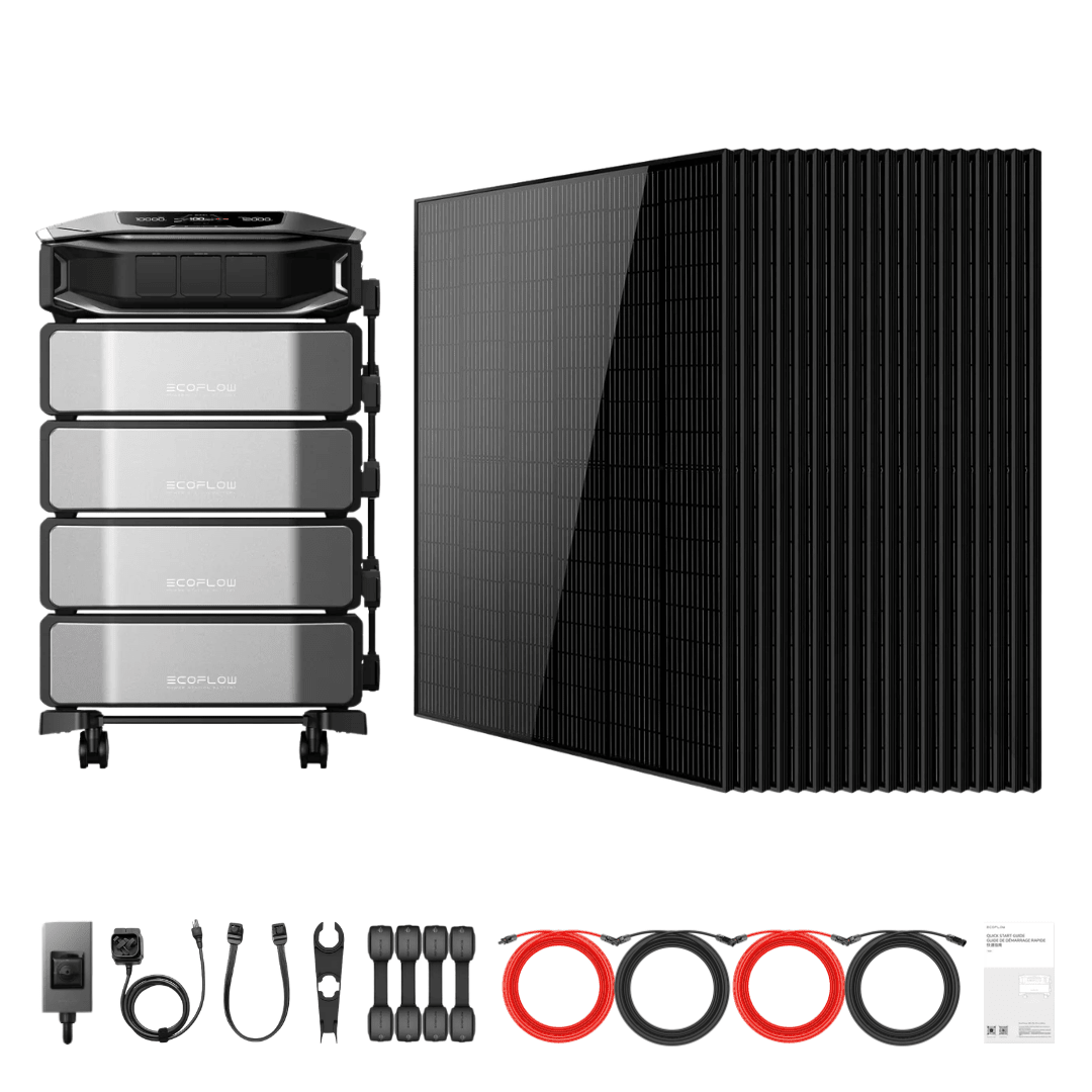 EcoFlow DELTA Pro Ultra X Inverter + Batteries + 415W Solar Panels - Off Grid Stores