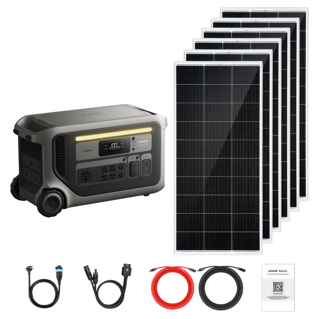 Anker SOLIX F3000 + Custom Solar Panels Kits