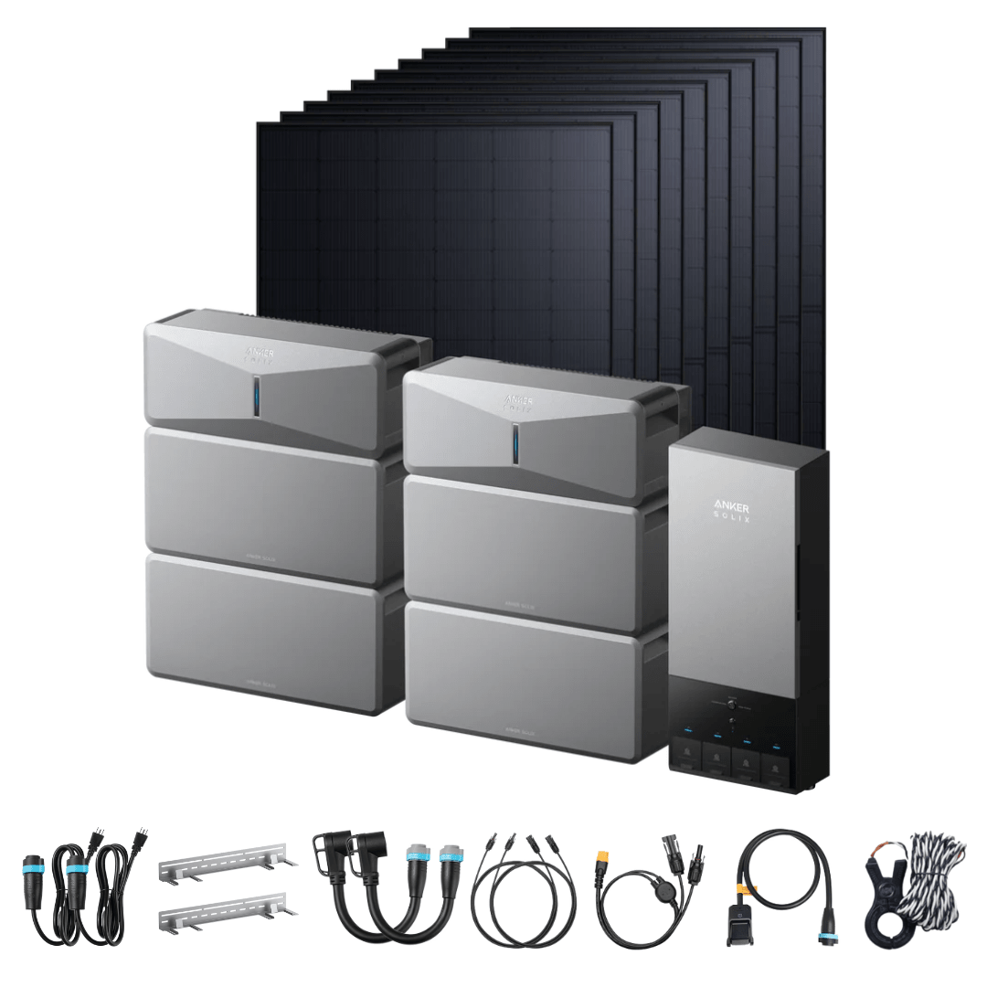 Anker SOLIX E10 Off - Grid Kits + 10 x 440W Rigid Solar Panels - Off Grid Stores
