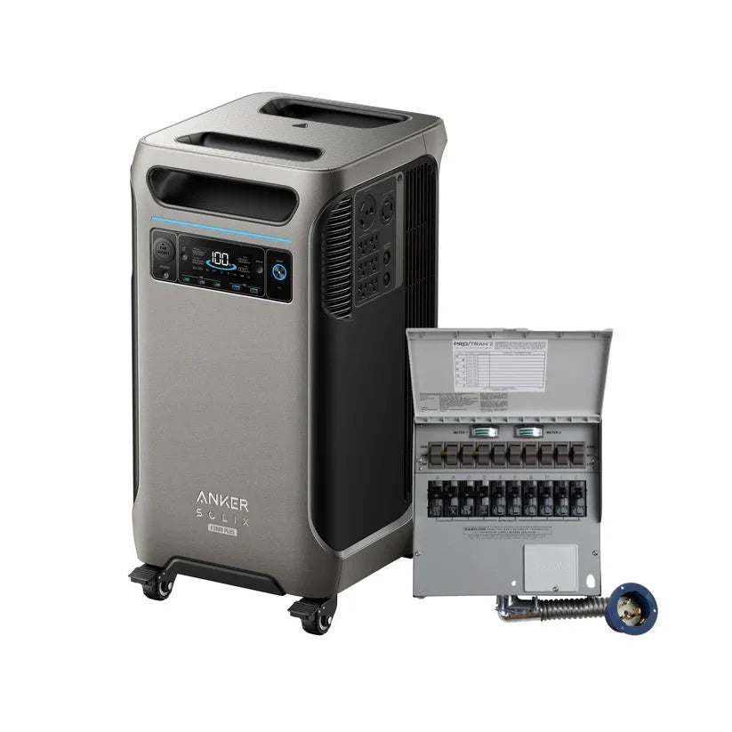 Anker SOLIX F3800 Plus Portable Power Station + 50A Transfer Switch
