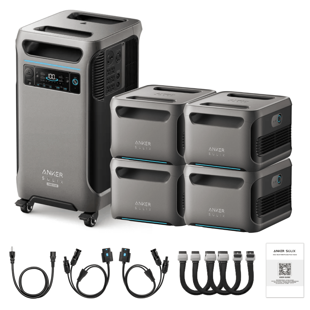 Anker SOLIX F3800 Plus Portable Power Station + Expansion Battery - Off Grid Stores