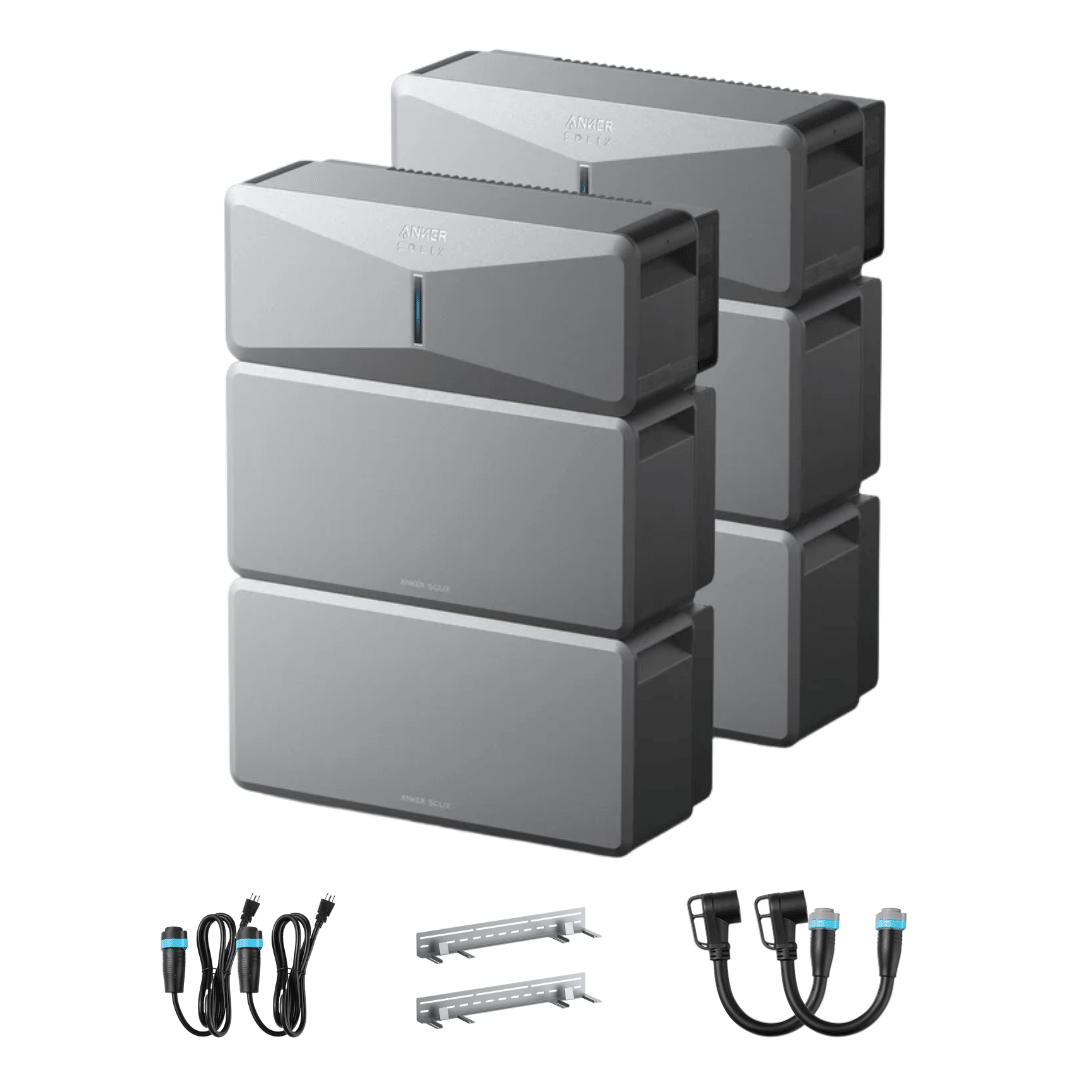 [Double Kit] Anker SOLIX E10 Whole Home Backup System | 12 kWh - 60 kWh LiFePO4 Batteries - Off Grid Stores