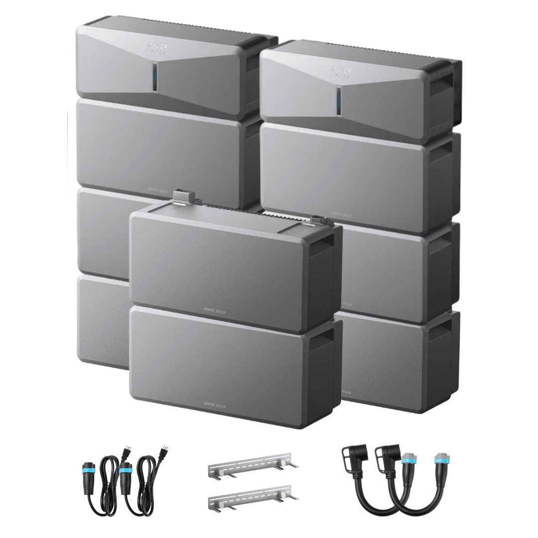 [Double Kit] Anker SOLIX E10 Whole Home Backup System | 12 kWh - 60 kWh LiFePO4 Batteries - Off Grid Stores