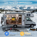 ECO-WORTHY 12V 100Ah LiFePO4 Battery With Bluetooth And Low-Temperature Protection