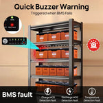 ECO-WORTHY 12V 100AH Lithium Battery with Battery Status Display and 100A BMS with Low-Temp Protection