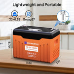 ECO-WORTHY 12V 100AH Lithium Battery with Battery Status Display and 100A BMS with Low-Temp Protection