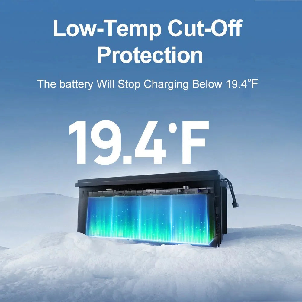 ECO-WORTHY 12V 280Ah Lithium Iron Phosphate Battery With Bluetooth