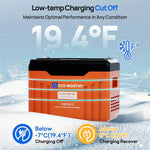 ECO-WORTHY 12V 300AH Lifepo4 Lithium Battery Bluetooth With SOC LEDs And Low Temp Protection