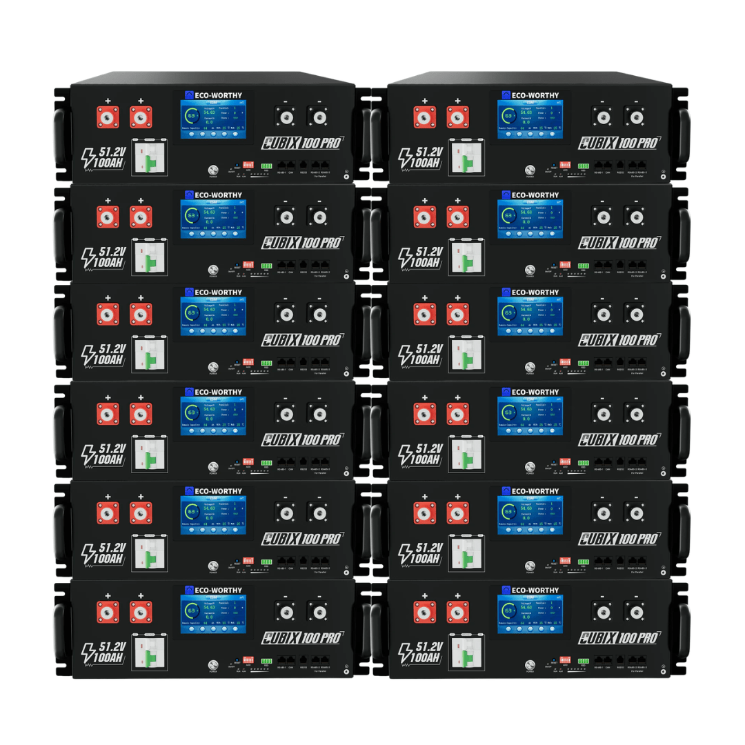 ECO - WORTHY Cubix 100 Pro 51.2V 100AH Server Rack Battery - Off Grid Stores