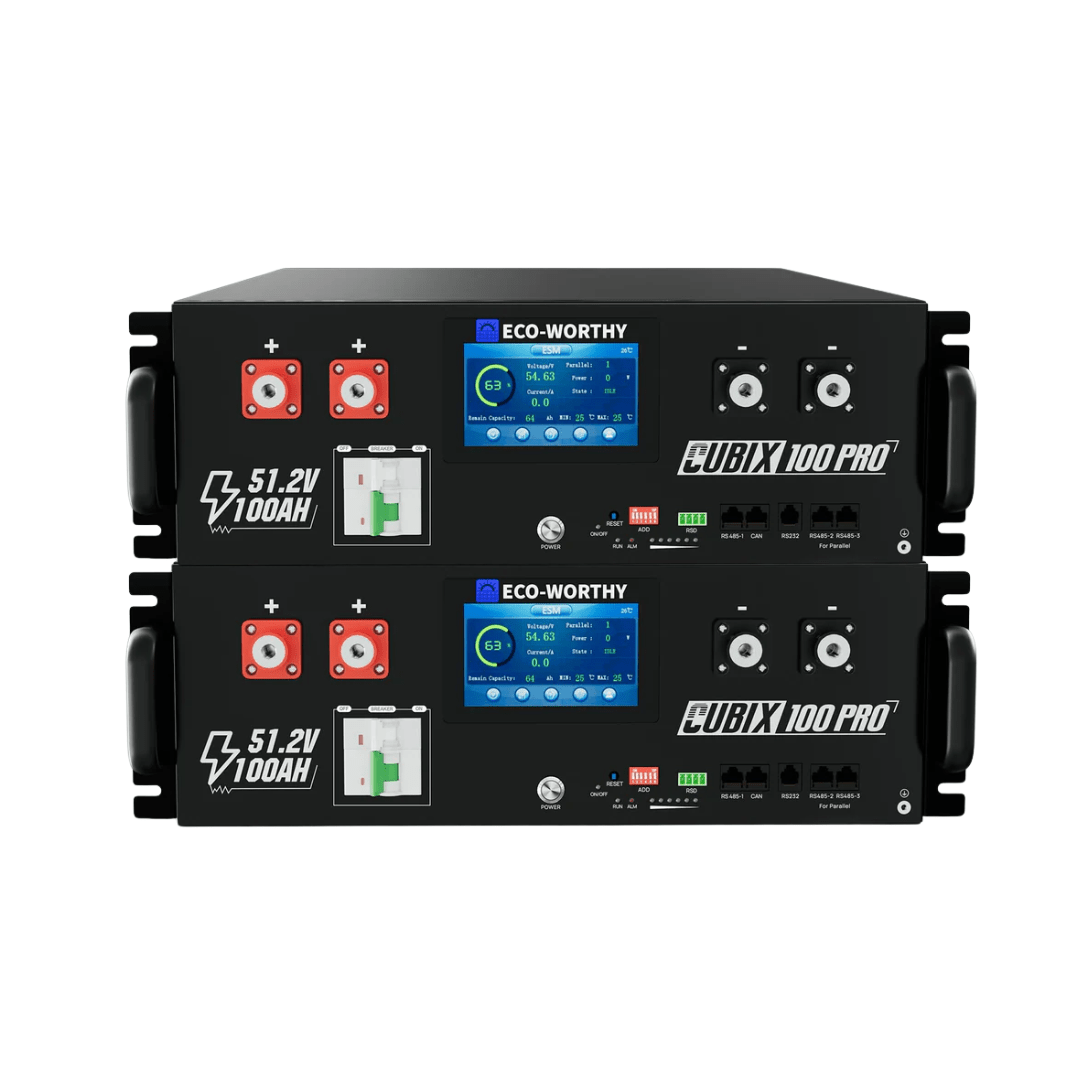 ECO - WORTHY Cubix 100 Pro 51.2V 100AH Server Rack Battery - Off Grid Stores