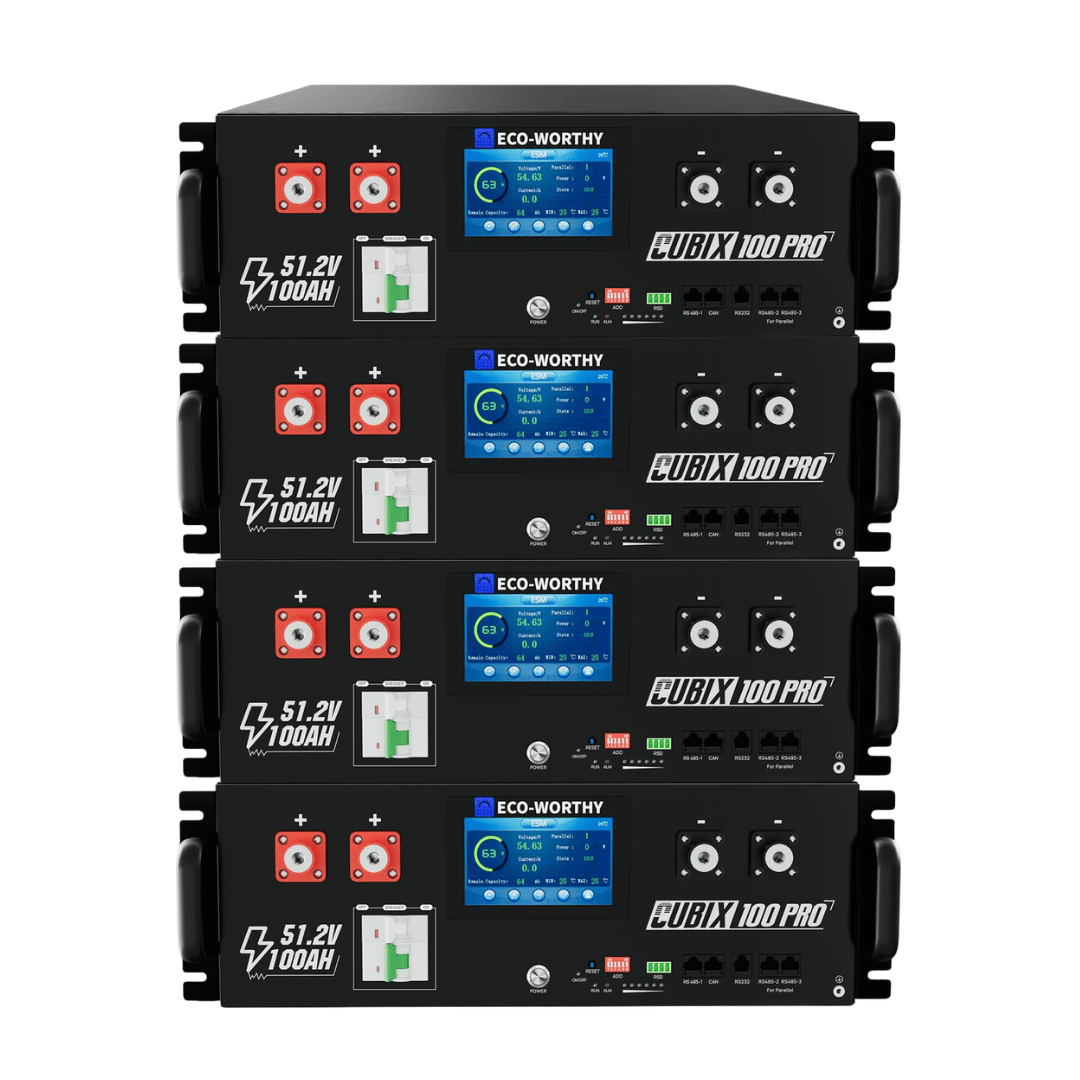 ECO - WORTHY Cubix 100 Pro 51.2V 100AH Server Rack Battery - Off Grid Stores