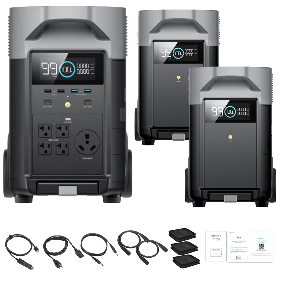 EcoFlow DELTA Pro + 2 × DELTA Pro Extra Battery