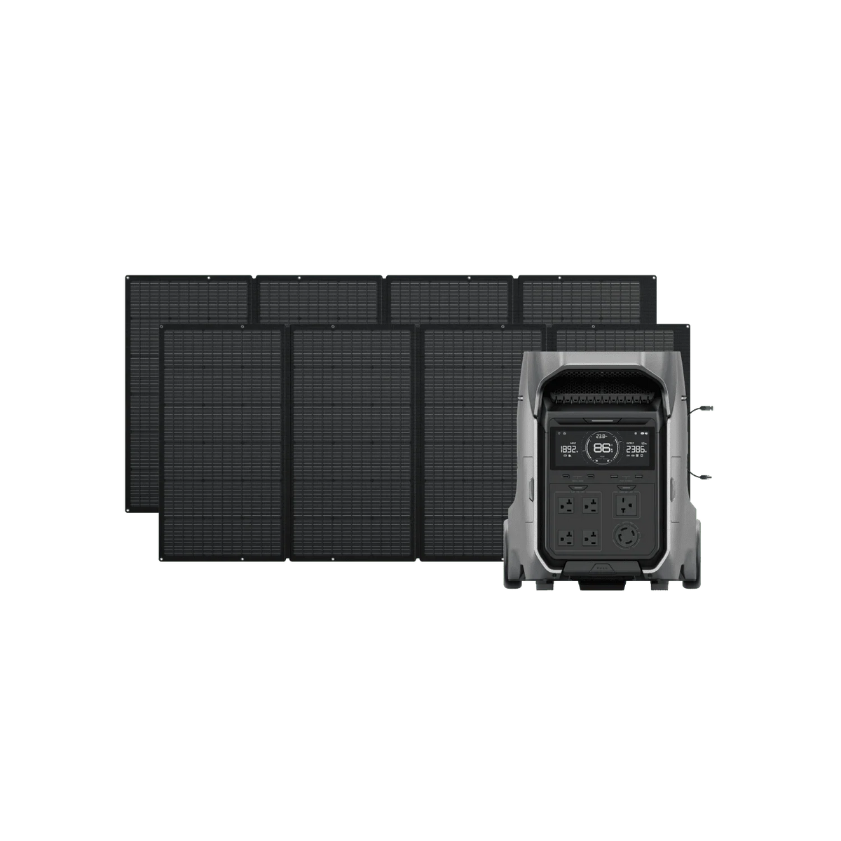 EcoFlow DELTA Pro 3 Solar Generator + 400W Portable Solar Panels