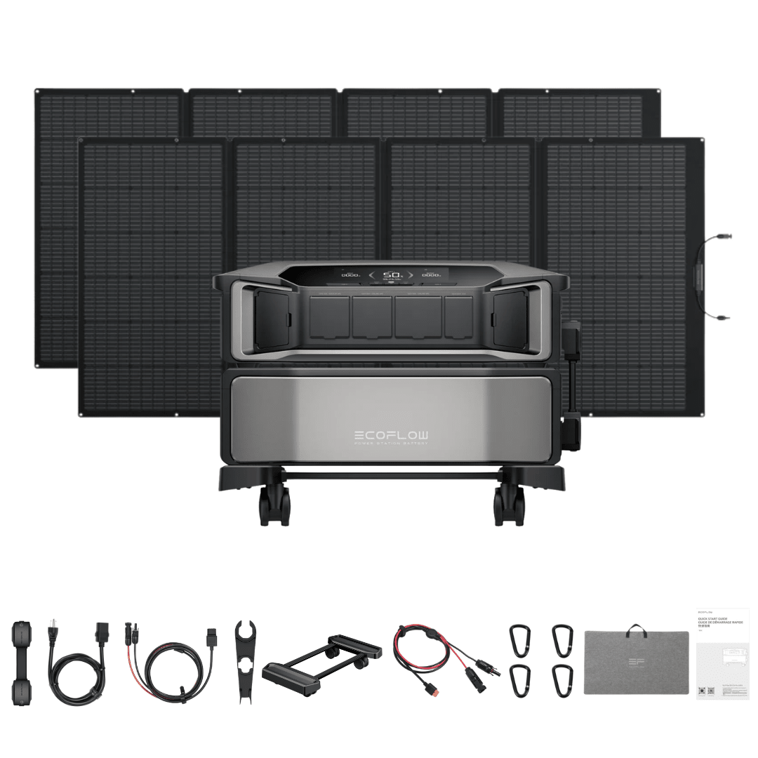 EcoFlow DELTA Pro Ultra Inverter + Battery + 400W Solar Panel - Off Grid Stores