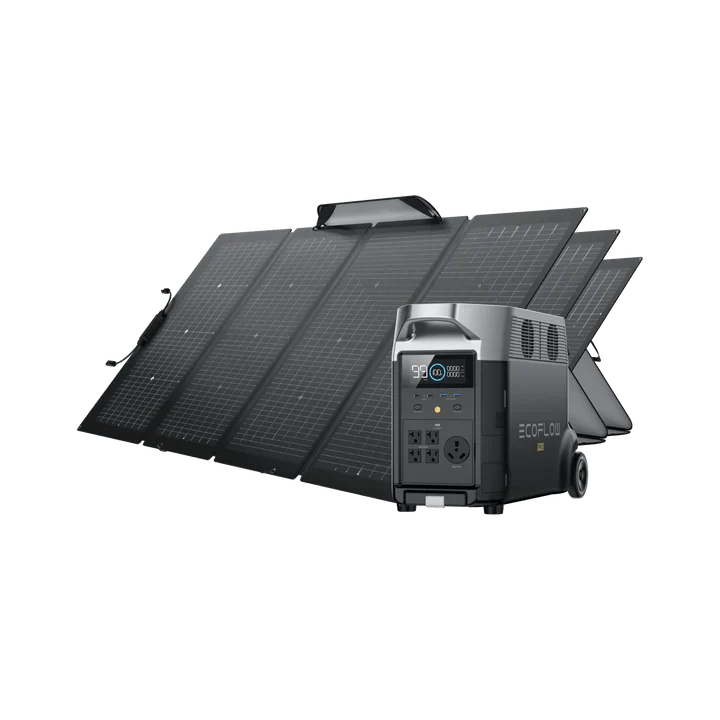 EcoFlow DELTA Pro Solar Generator + 220W Portable Solar Panels