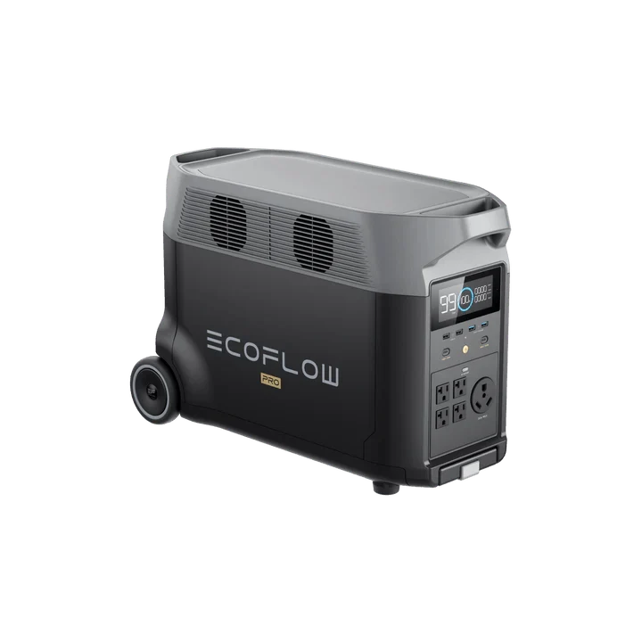 EcoFlow DELTA Pro With Extra Battery 7200Wh 3600W Solar Generator + 200W Portable Monocrystalline Solar Panels Kit