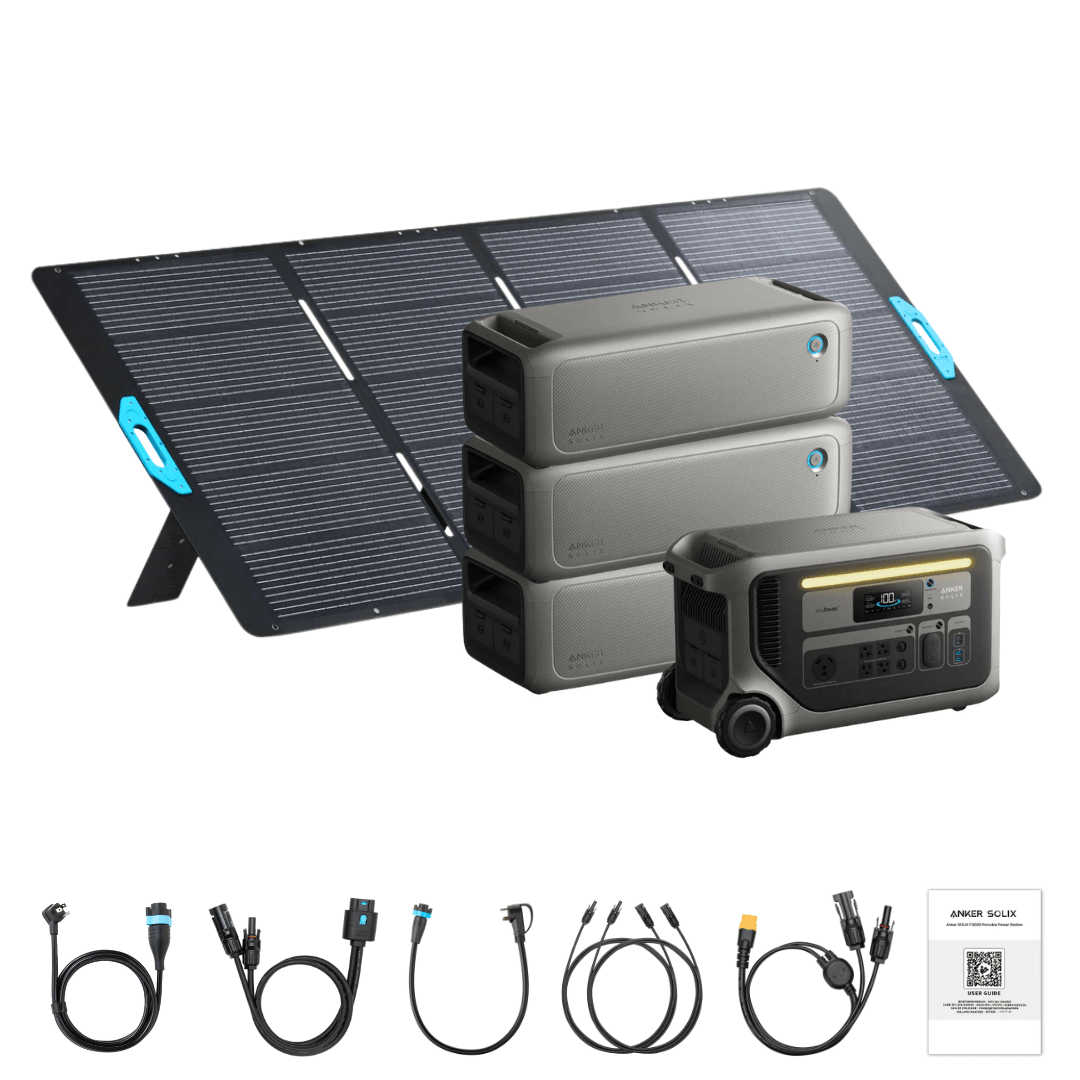 Anker SOLIX F3000 Solar Generator + Expansion Batteries - Off Grid Stores