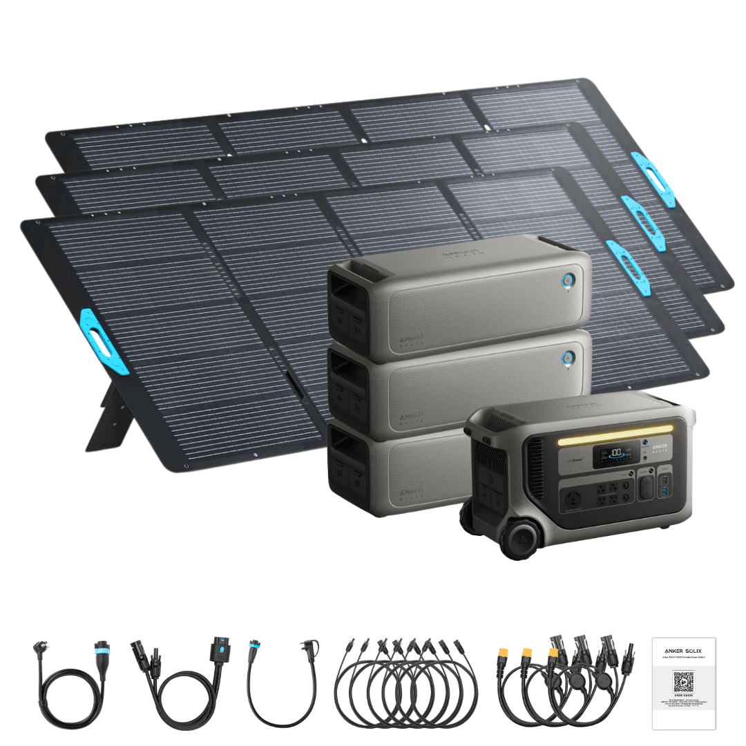 Anker SOLIX F3000 Solar Generator + Expansion Batteries - Off Grid Stores