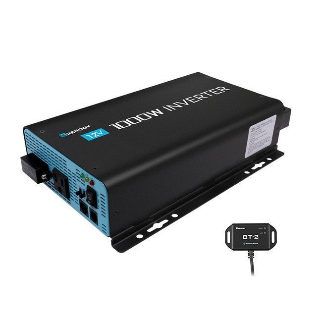 Renogy 1000W 12V Pure Sine Wave Inverter with Power Saving Mode (New Edition) + Bluetooth Module