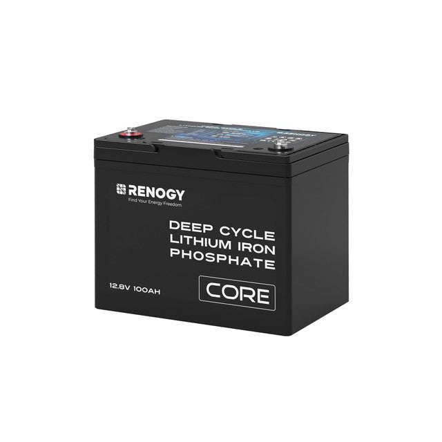 Renogy 12V 100Ah Core Series Deep Cycle Lithium Iron Phosphate Battery - Off Grid Stores