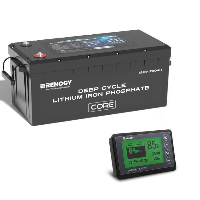 Renogy 12V 200Ah Core Series Deep Cycle Lithium Iron Phosphate Battery - Off Grid Stores