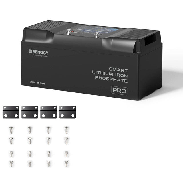 Renogy 12V 200Ah Pro Smart Lithium Iron Phosphate Battery w/Bluetooth & Self - heating Function - Off Grid Stores