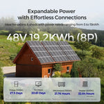 Renogy 48V 50Ah Smart Lithium Iron Phosphate Battery with Self-heating + Battery Monitor