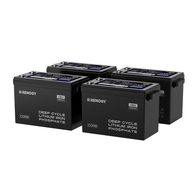 Renogy 48V 50Ah Smart Self - Heating Lithium Iron Phosphate Battery - Off Grid Stores
