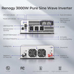 Renogy PUH 12V 3000W Pure Sine Wave Inverter with UPS Transfer Switch and Built-in Bluetooth