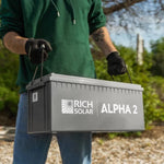 Rich Solar Alpha 2 12V 200Ah LiFePO4 Lithium Iron Phosphate Battery w/ Internal Heating and Bluetooth Function
