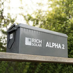 Rich Solar Alpha 2 12V 200Ah LiFePO4 Lithium Iron Phosphate Battery w/ Internal Heating and Bluetooth Function
