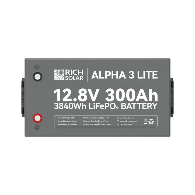 Rich Solar Alpha 3 12V 300Ah Lithium Iron Phosphate Battery
