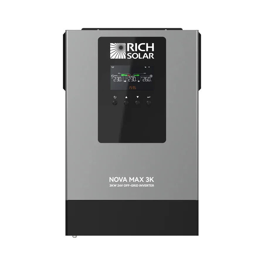 Rich Solar NOVA MAX 3K 2026 24V 3000W Off-Grid Hybrid Inverter
