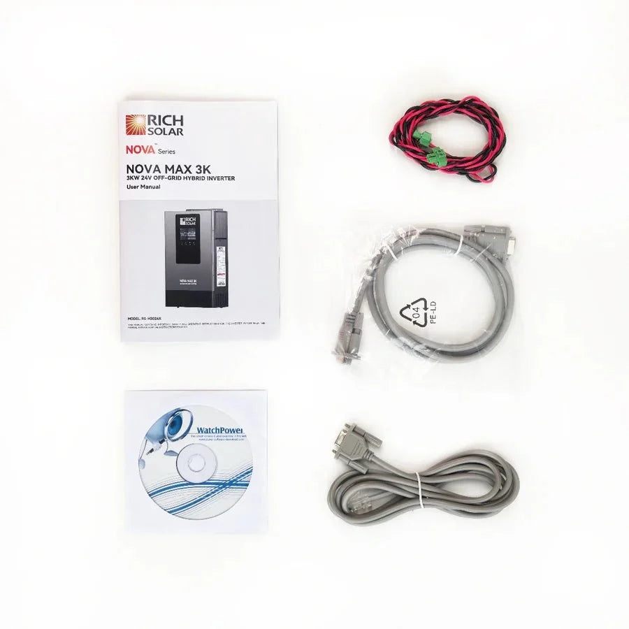 Rich Solar NOVA MAX 3K 2026 24V 3000W Off-Grid Hybrid Inverter