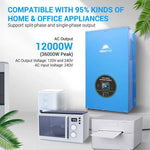 SunGoldPower 12000W 48V Split Phase Pure Sine Wave Inverter Charger