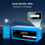 SunGoldPower 12V 200AH LIFEPO4 Deep Cycle Lithium Battery Bluetooth / Self-Heating / IP65