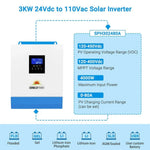 SunGoldPower 3000W 24V Solar Inverter Charger