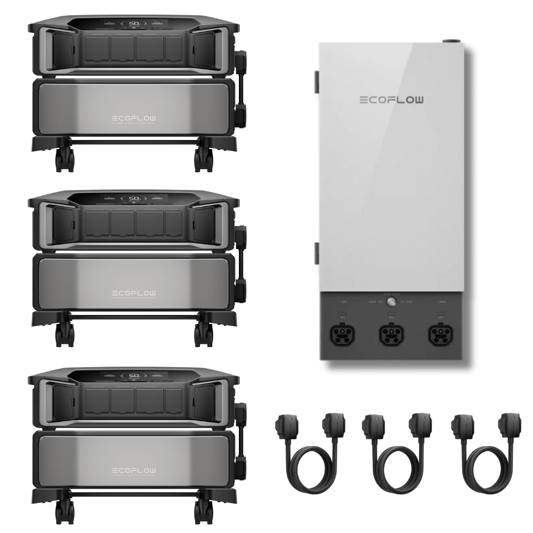 [Triple Kit] EcoFlow DELTA Pro Ultra With Batteries + Smart Home Panel 2 - Off Grid Stores