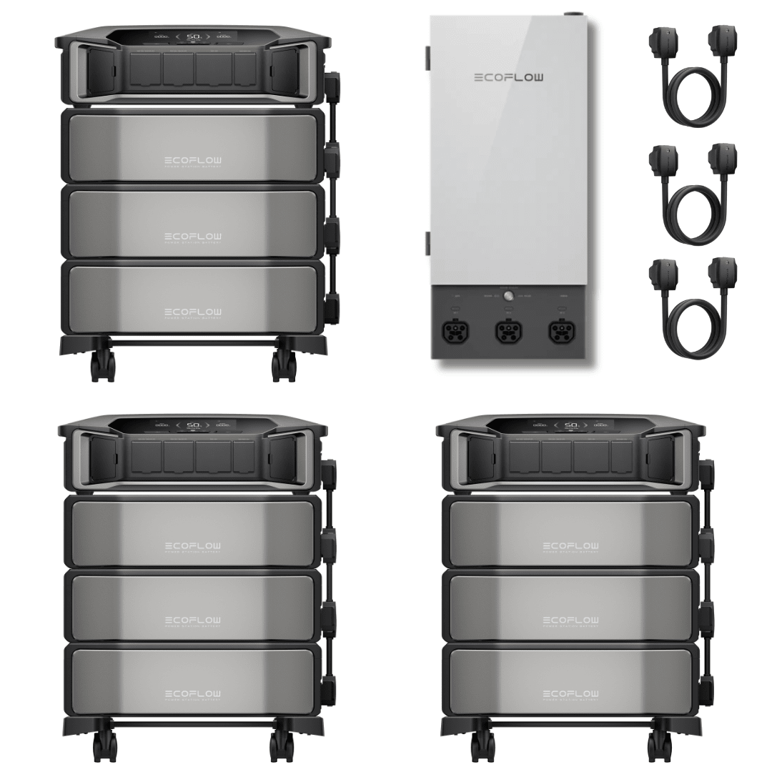 [Triple Kit] EcoFlow DELTA Pro Ultra With Batteries + Smart Home Panel 2 - Off Grid Stores